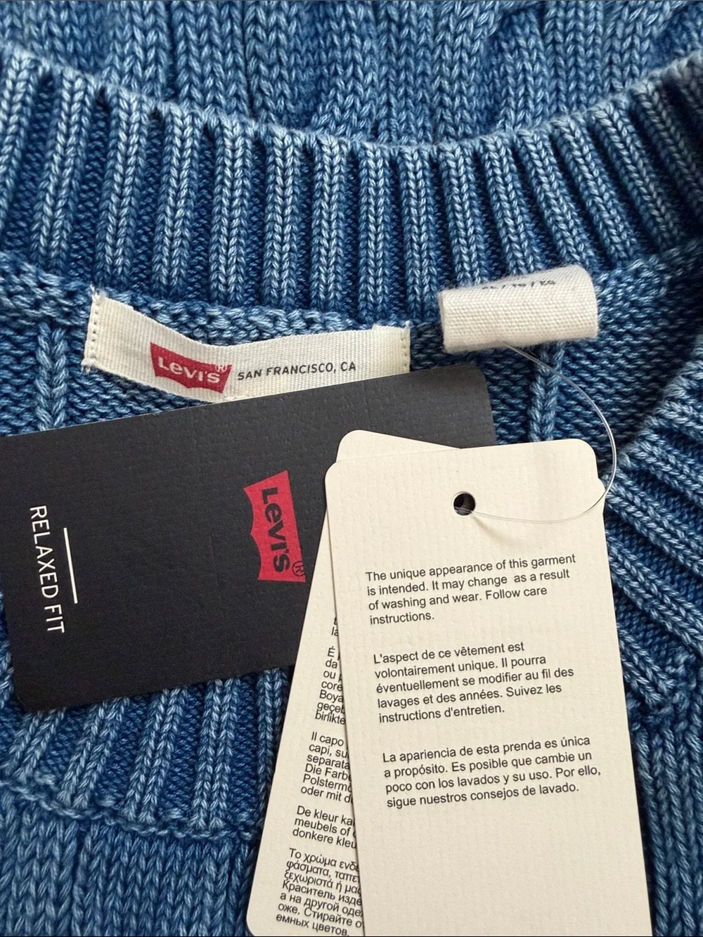 Levi's® Boyfriend Cable Knit Pullover Sweater Size XL - Picture 7 of 8